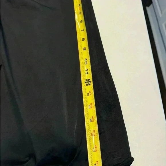 Zara black mini button front collared dress. Black long sleeve Sz XS - Picture 11 of 12